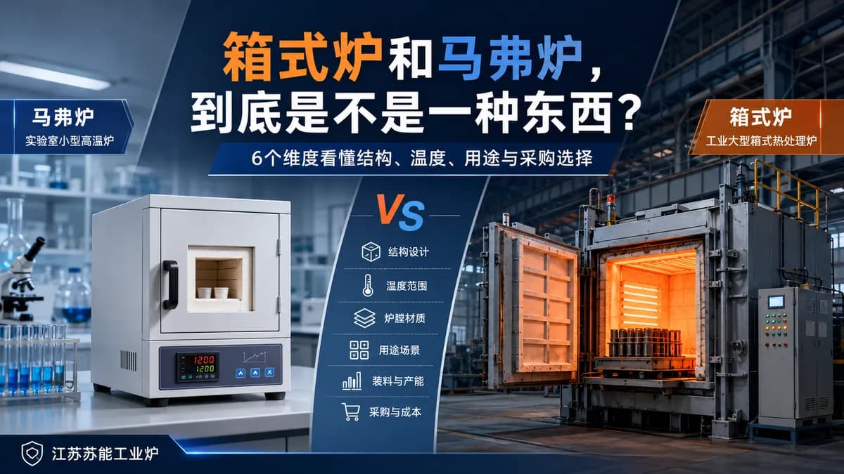 箱式炉和马弗炉的区别?6 个维度的工业选型指南