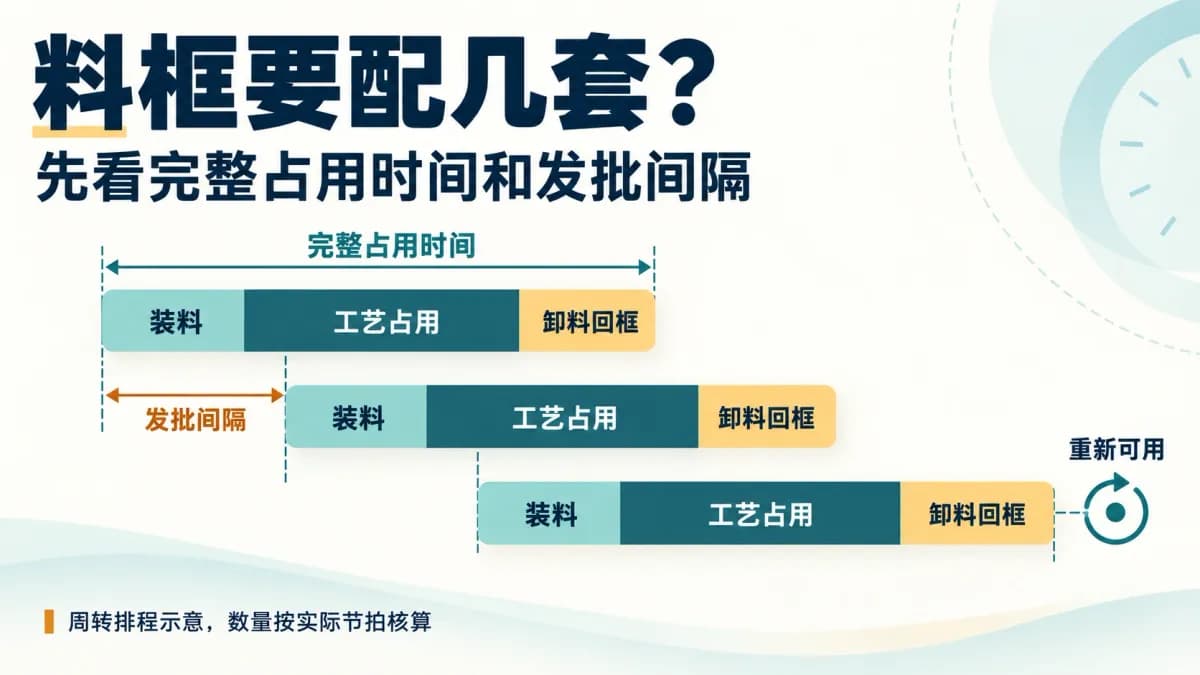 固溶、时效炉料框要配几套?按周转时间和发批间隔怎么算?封面图