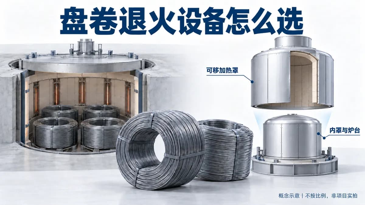 轴承钢丝球化退火炉怎么选?固定井式炉还是可移罩式炉封面图